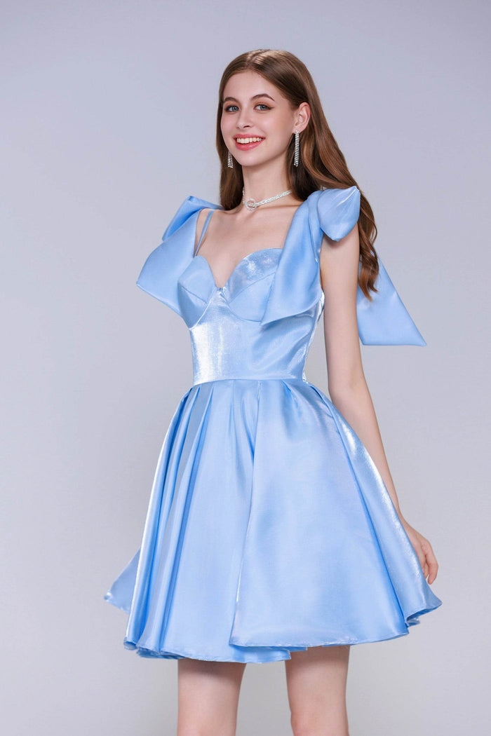 Princess Mini Satin Homecoming Dress CS0944 - COCOMELODY