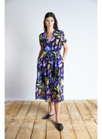 Ps2190 Psophia Plum Printed Tunic Dress