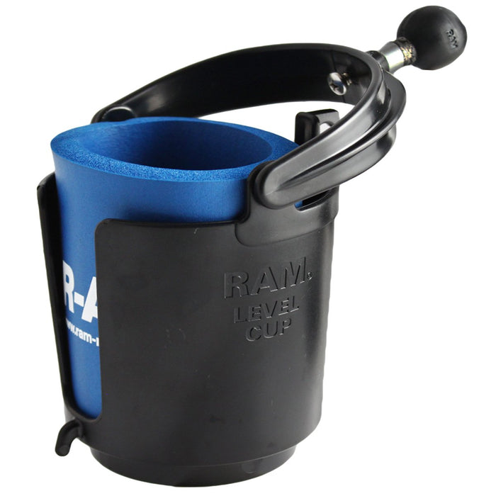 Ram Cup Holder W/1"Ball: RAM Level Cup™ Drink Holder with KoozieA favorite world wide, the RAM Level Cup™ Self-Leveling Drink