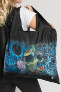 Recycle Bags Skulls: Asian Tattoo Skulls DesignEco-Friendly Reusable Bag!Dimensions: 16