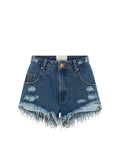 Shorts One Teaspoon Renegades High Waist Denim Shorts Badlands Blue Apoella