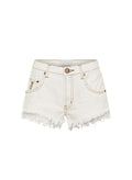 Shorts One Teaspoon Renegades High Waist Denim Shorts White Beauty Apoella