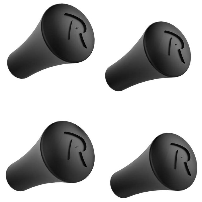 REPLACEMENT X-GRIP POST CAPS QTY 4/PK: Includes four black rubber post caps to keep your device secure when mounted in the RA