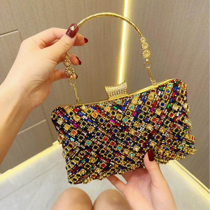 Rhinestone tote Bag Banquet Bag diamond-encrusted diagonal dinner bag 754743789639 - COCOMELODY