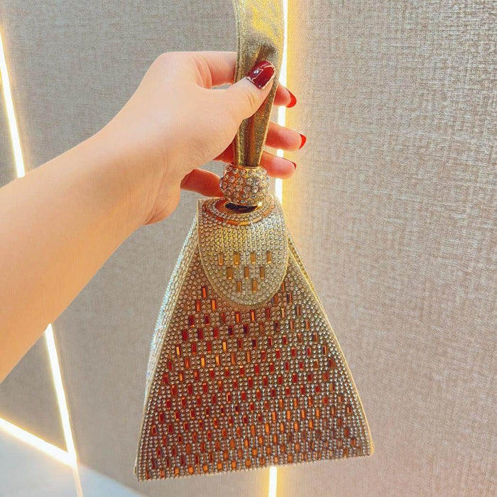 Rhinestone tote Bag Banquet Bag diamond-encrusted diagonal dinner bag 778370142021 - COCOMELODY