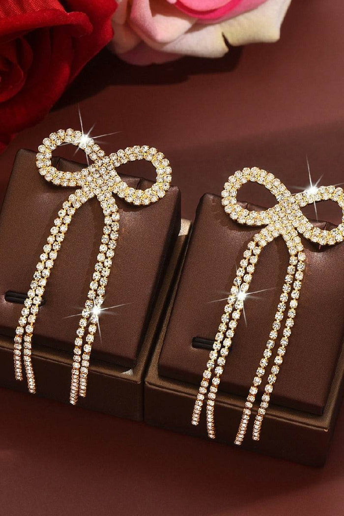 Rhinestone/Tassels Drop Earrings 921419280336 - COCOMELODY