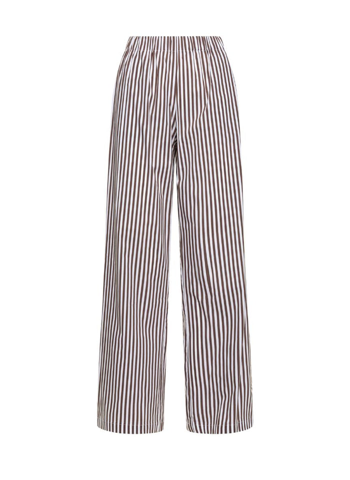 Pants APOELLA Rhode Pants Choco/White Stripes Apoella