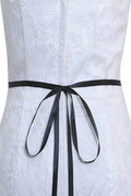 Ribbons Wedding Sash with Rhinestone Imitation Pearl 839584357990 - COCOMELODY