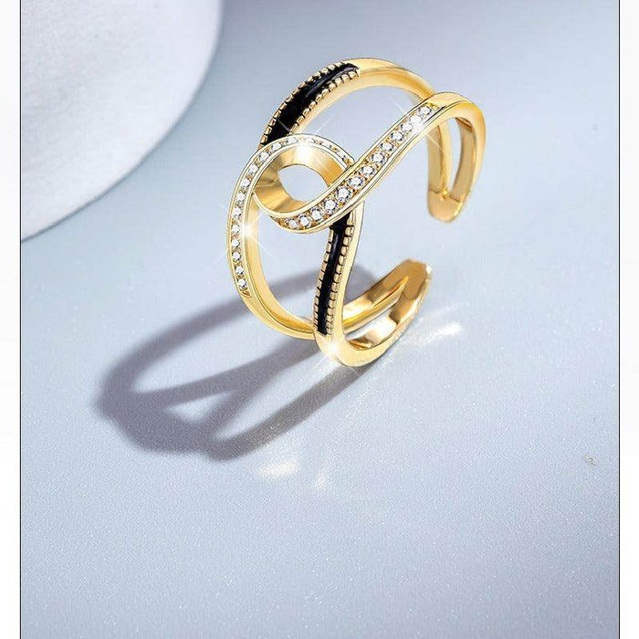 Ring female design niche high sense of personality 671600279649 - COCOMELODY