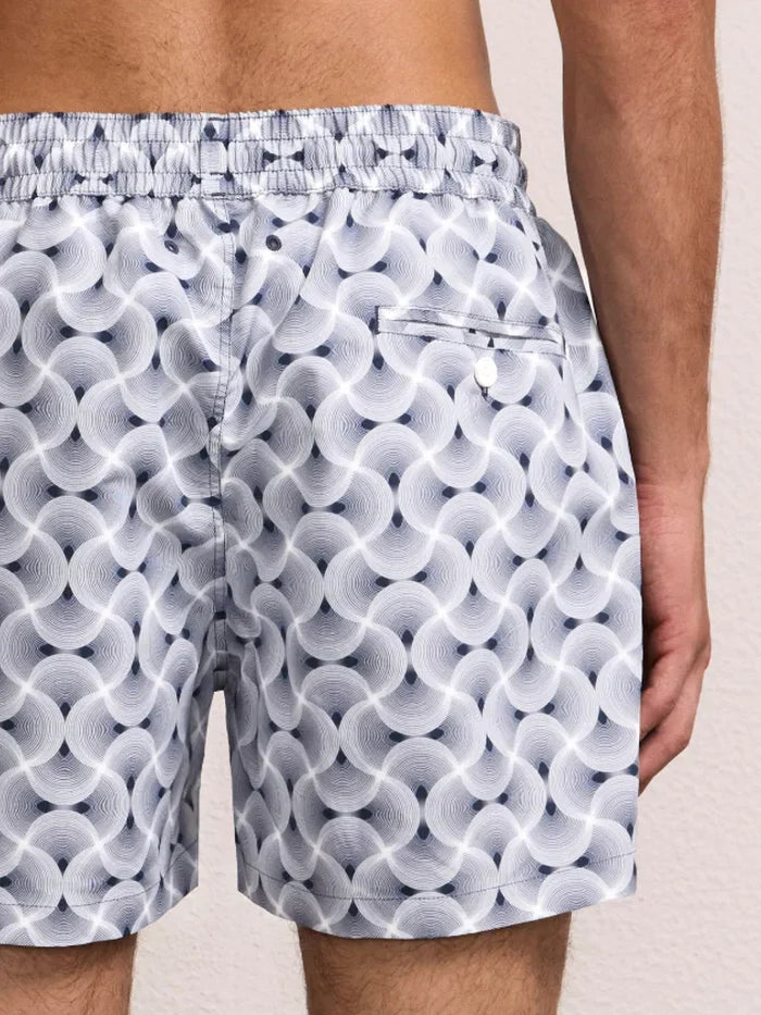 Swimshorts Frescobol Carioca Rio Copacabana Espiral Swim Shorts Navy Apoella