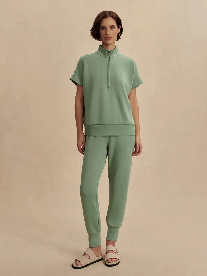 Tops Varley Ritchie Short Sleeve Sweater Loden Frost Apoella