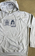 Robot + Girl HEAVYWEIGHT HOODED SWEATSHIRT - HEATHER GREY