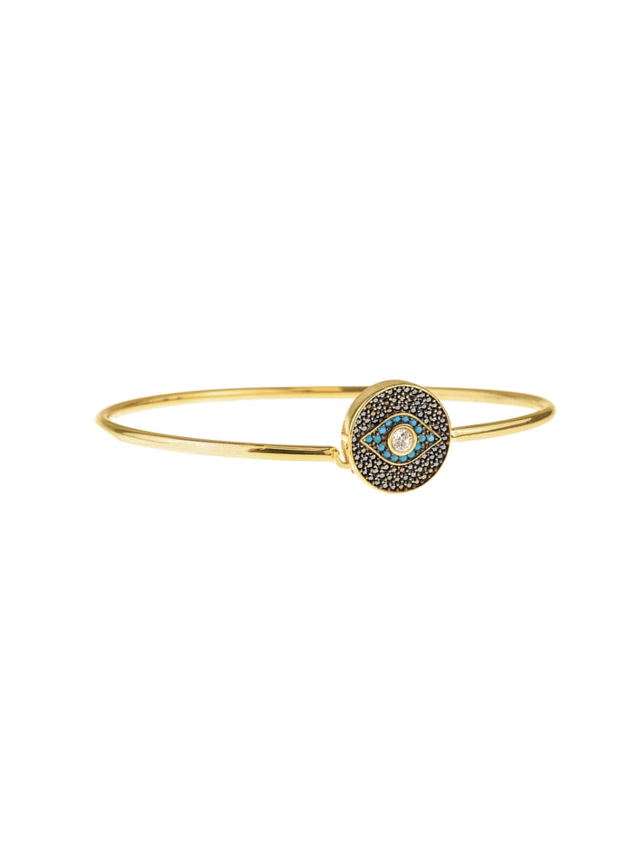 Bracelets ASTRA Round Eye Bracelet Gold-Black-Turquoise-White O/S Apoella