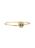 Bracelets ASTRA Round Eye Bracelet Gold-White-Green-Sky O/S Apoella