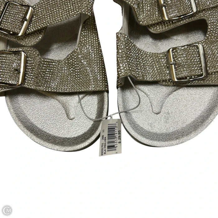 Sandals Flats By Db Studio In Silver, Size: 11