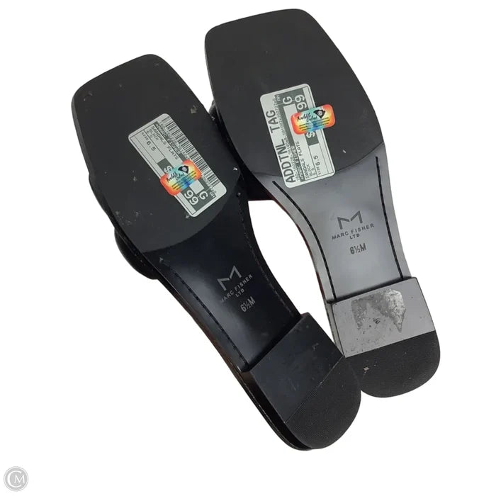 Sandals Flats By Marc Fisher In Black, Size: 6.5
