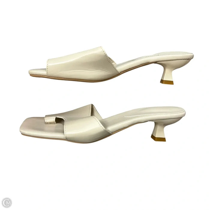 Sandals Heels Kitten By In Tan, Size: 8.5