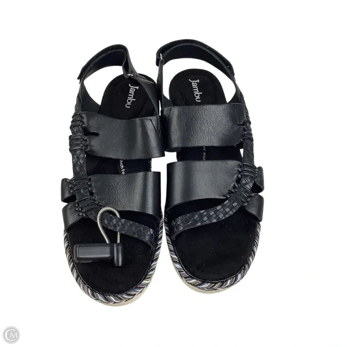 Sandals Heels Platform By Jambu In Black, Size: 8