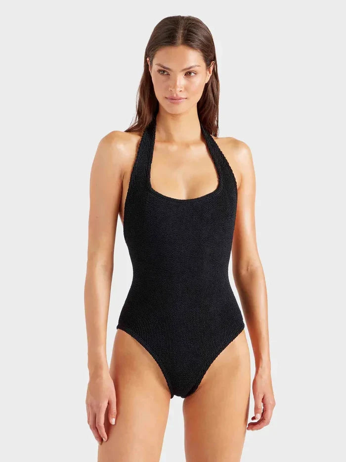 One-Piece Hunza G Sandy Halter One Piece Black O/S / Black Apoella