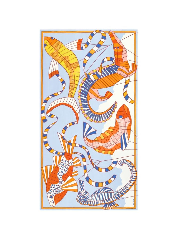 Scarf Inoui Editions Scarf 100 Cerfs Volants Orange O/S Apoella