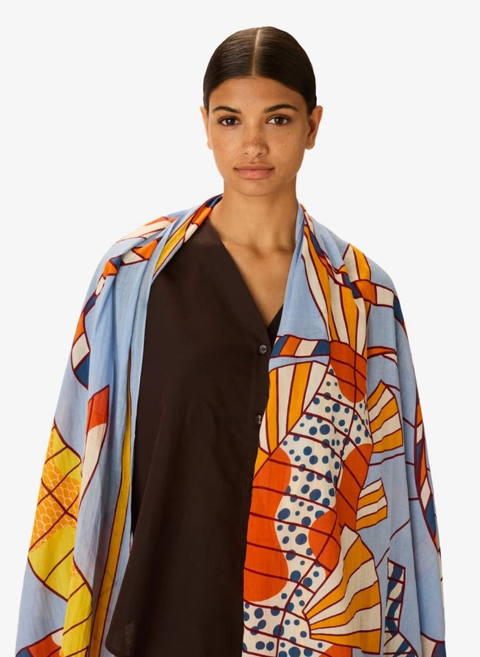 Scarf Inoui Editions Scarf 100 Cerfs Volants Orange O/S Apoella