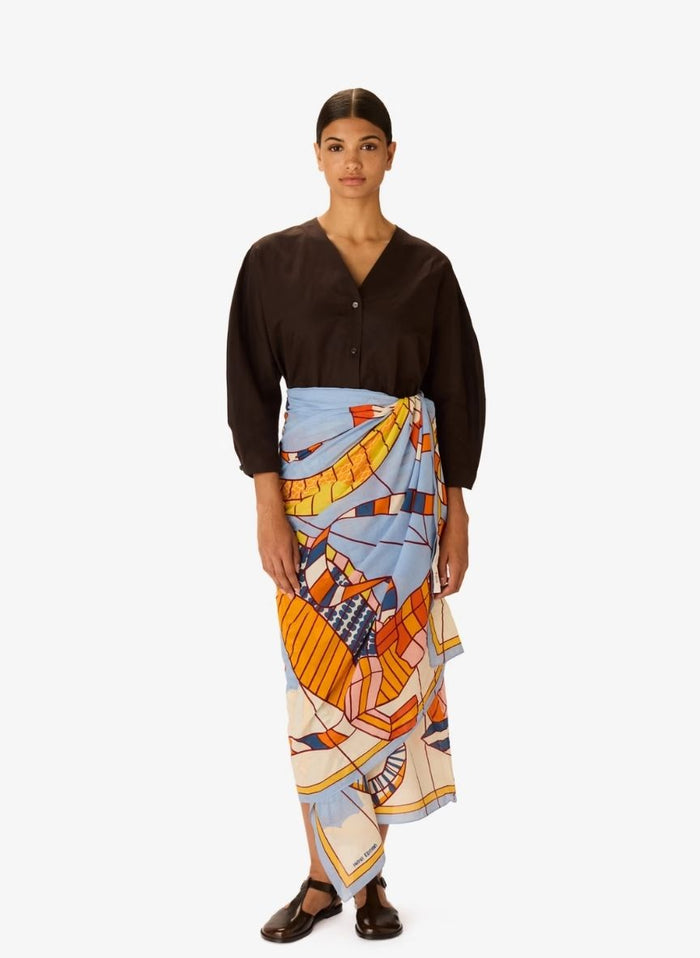 Scarf Inoui Editions Scarf 100 Cerfs Volants Orange O/S Apoella