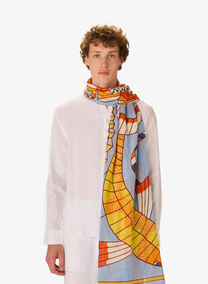 Scarf Inoui Editions Scarf 100 Cerfs Volants Orange O/S Apoella