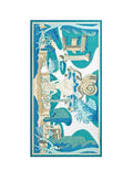 Scarf Inoui Editions Scarf 100 Jardin Turquoise O/S Apoella