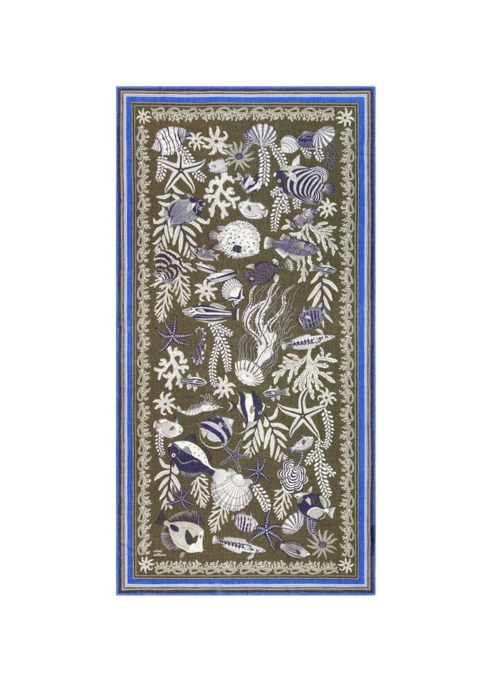 Scarf Inoui Editions Scarf 100 Neptune Khaki O/S Apoella