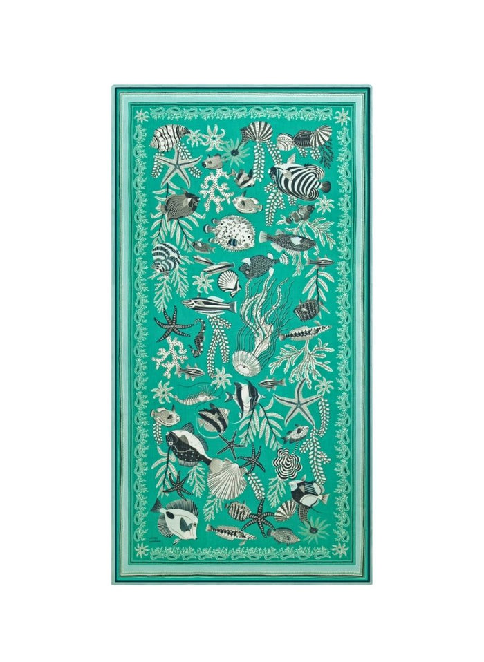 Scarf Inoui Editions Scarf 100 Neptune Turquoise O/S Apoella