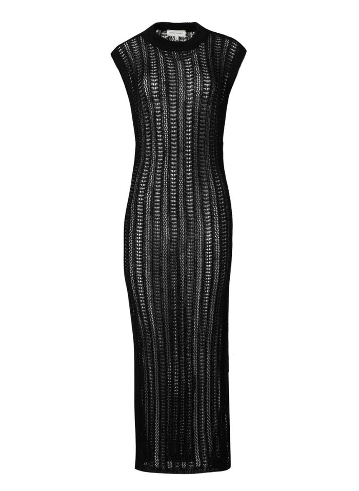 Dresses Stefania Frangista Sekoya Knit Long Dress Black Apoella