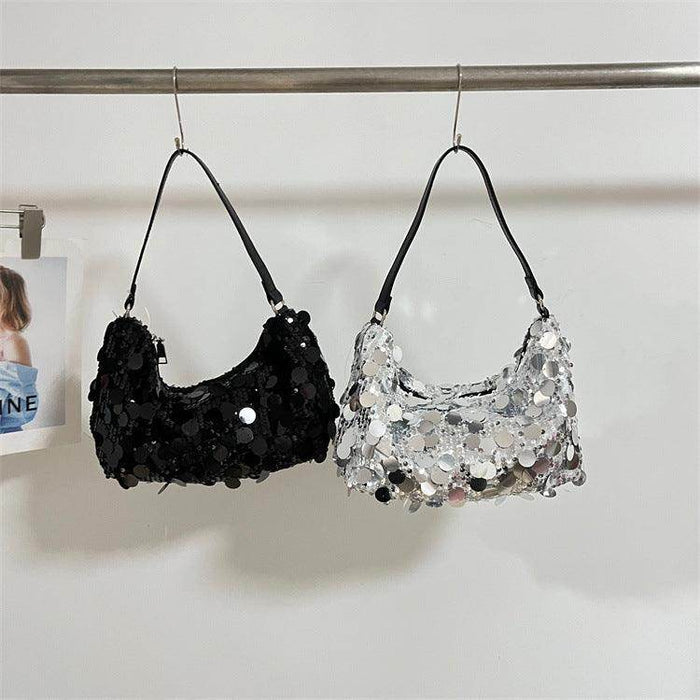 Sequined dumpling shoulder crossbody bag 778399726408 - COCOMELODY