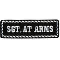 Sgt. At Arms Patch: Description
Sgt