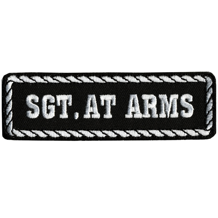 Sgt. At Arms Patch: Description
Sgt