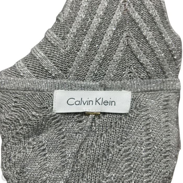 Shawl By Calvin Klein In Silver, Size: Osfm