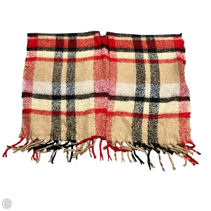 Shawl By Natural Reflections In Red & Tan, Size: Osfm