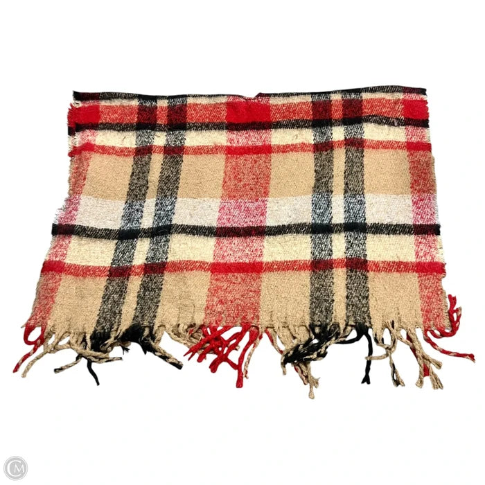 Shawl By Natural Reflections In Red & Tan, Size: Osfm