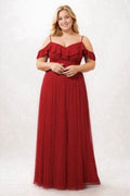 Sheath-Column Floor Length Chiffon Bridesmaid Dress PR3570PS - COCOMELODY