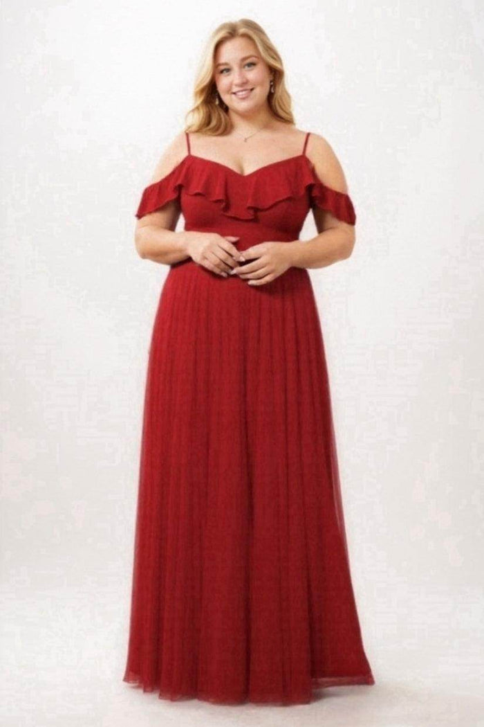 Sheath-Column Floor Length Chiffon Bridesmaid Dress PR3570PS - COCOMELODY