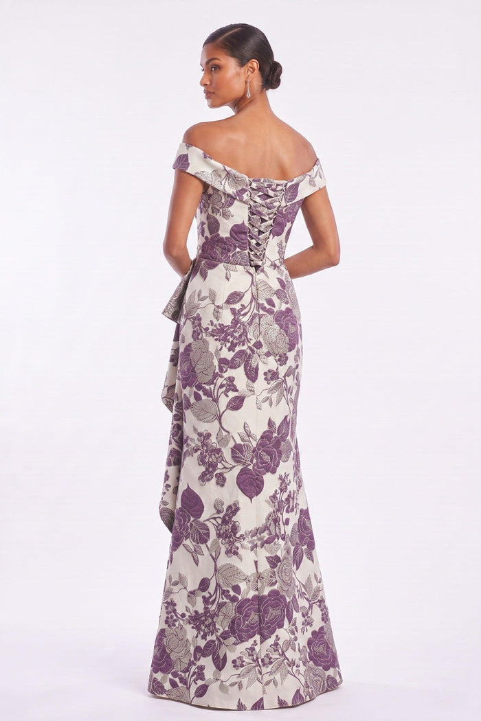 Sheath-Column Floor Length Jacquard Mother of the Bride Dress CM0484