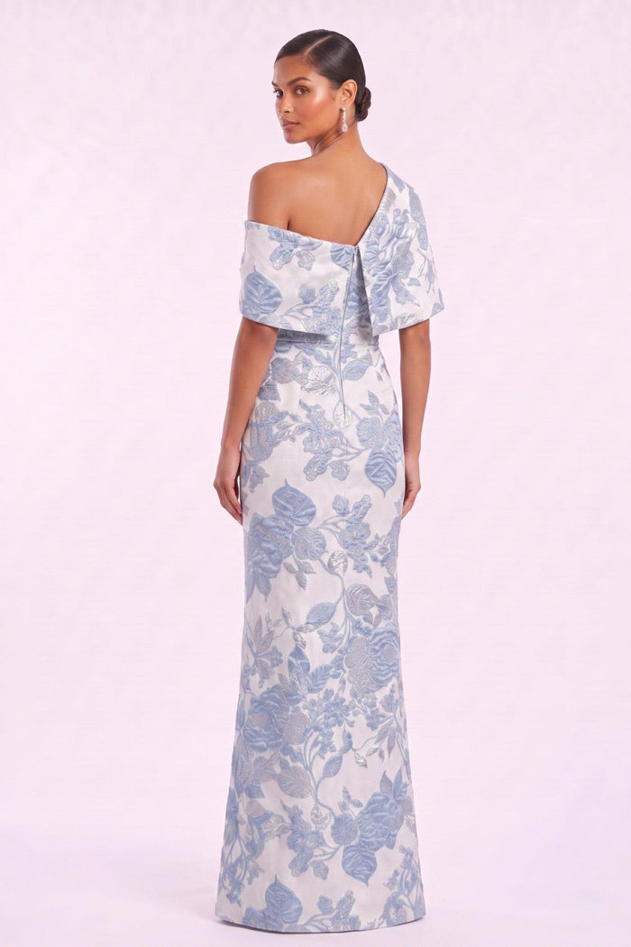 Sheath-Column Floor Length Jacquard Mother of the Bride Dress CM0485