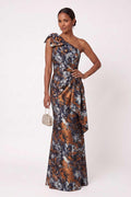 Sheath-Column Floor Length Jacquard Mother of the Bride Dress CM0489