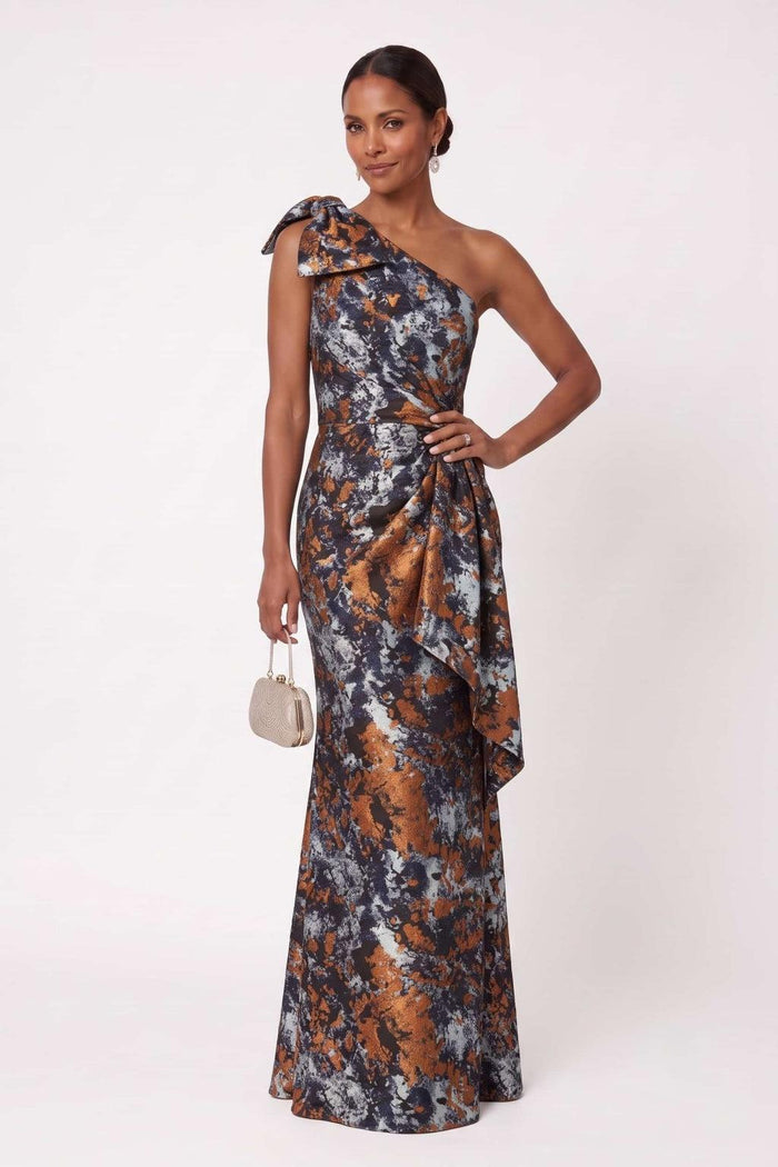 Sheath-Column Floor Length Jacquard Mother of the Bride Dress CM0489