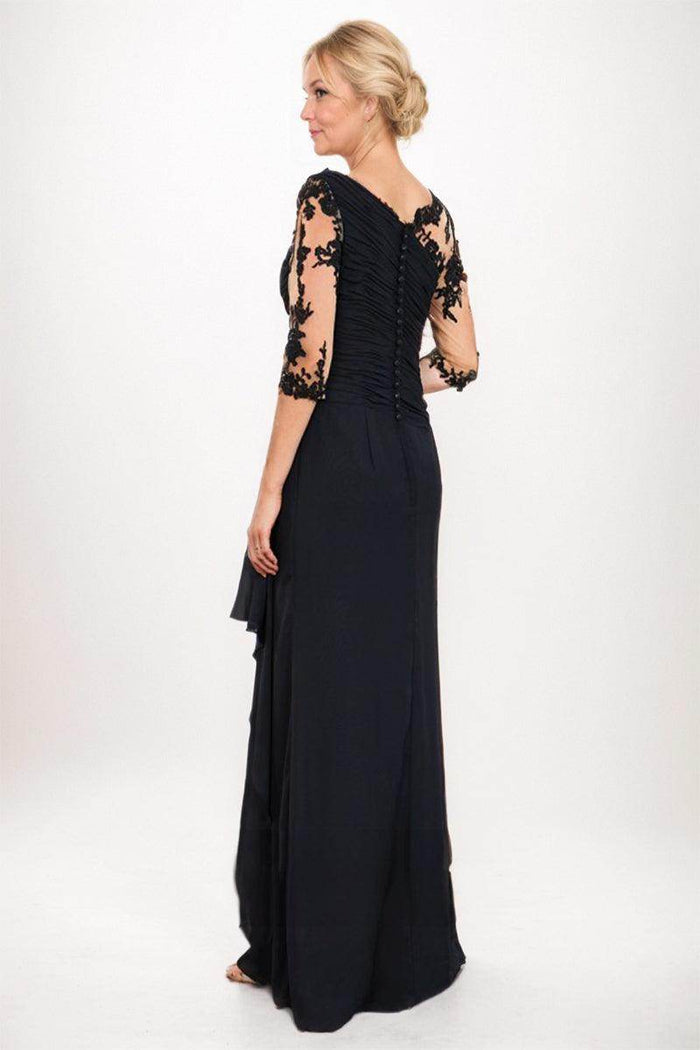 Sheath-Column Maxi Chiffon Mother Dress CM0247 - COCOMELODY