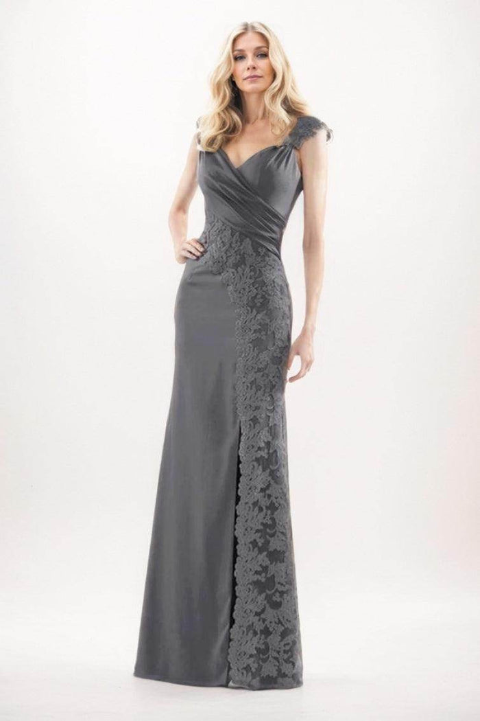 Sheath-Column Maxi Chiffon Mother Of The Bride Dress CM0275 - COCOMELODY