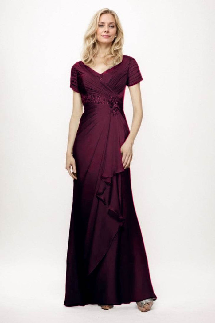 Sheath-Column Maxi Chiffon Mother Of The Bride Dress CM0277 - COCOMELODY