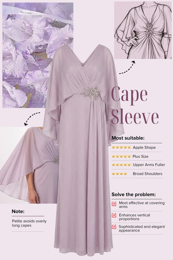 Sheath-Column Maxi Chiffon Mother of the Bride Dresses CM0389