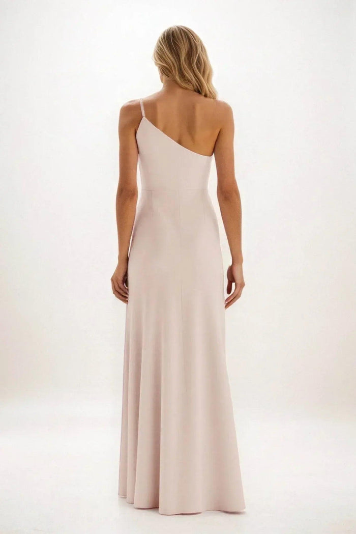 Sheath-Column Maxi Luxe Satin Dress CB084CS - COCOMELODY