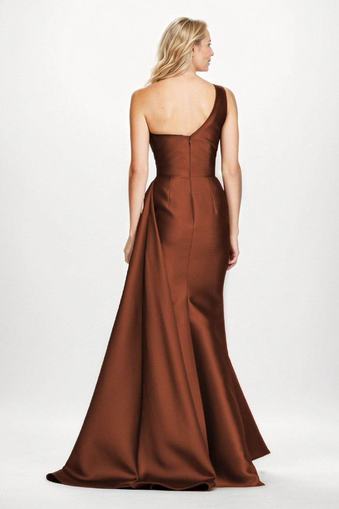 Sheath-Column Maxi Satin Mother of the Bride Dresses CM0410 - COCOMELODY