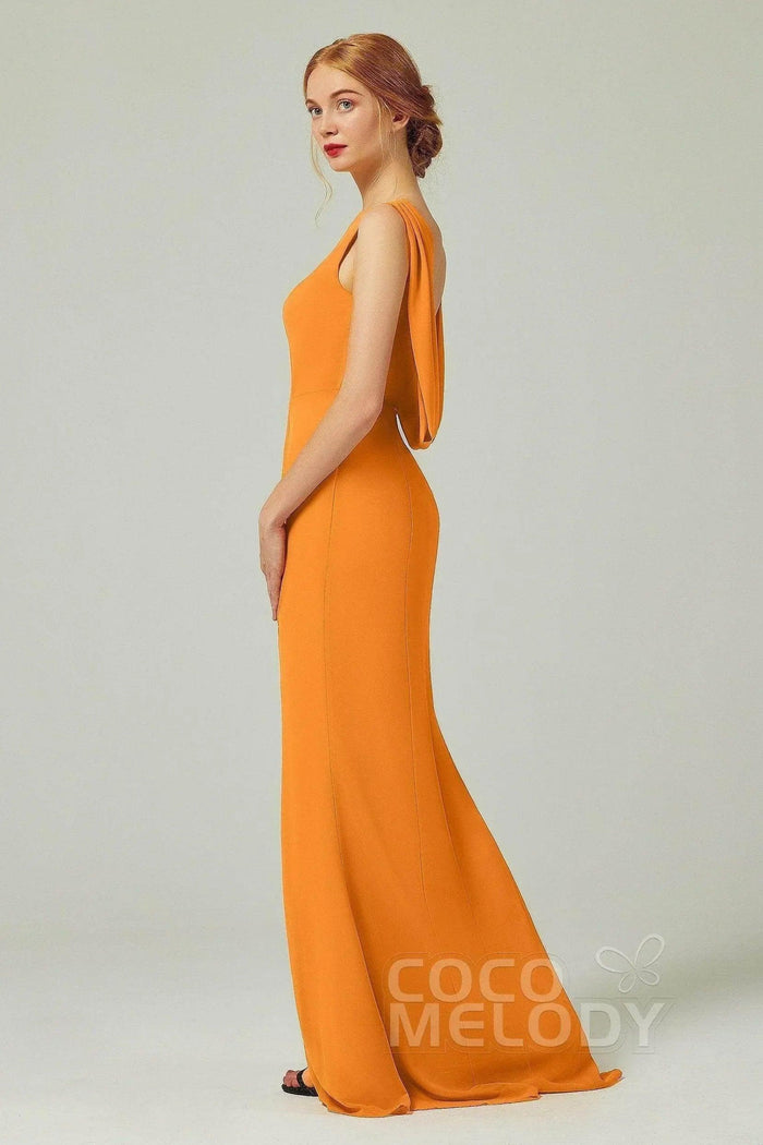Sheath-Column Sweep-Brush Chiffon Dresses CB0310CS - COCOMELODY